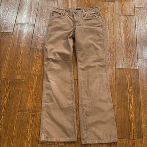 J Crew Women's Favorite Fit Beige Corduroy Pants